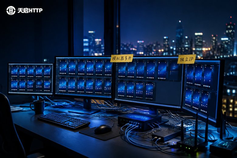 模拟器多开怎么实现每个窗口不同IP？软路由与代理结合方案