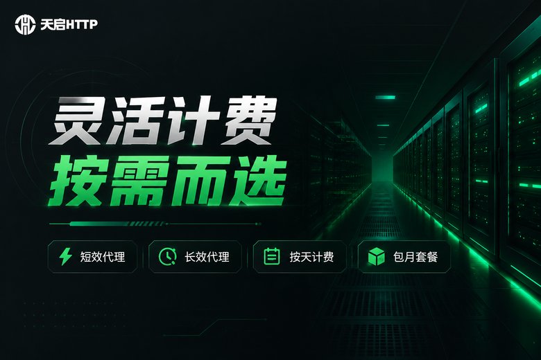 天启HTTP灵活计费品牌信息图