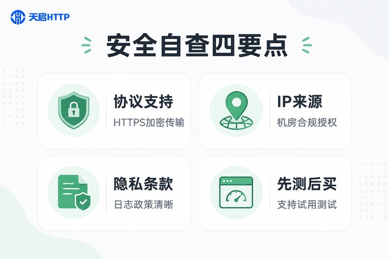 代理IP安全性自查四要点