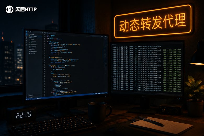 动态转发代理IP怎么设置到Python爬虫代码中？实操示例