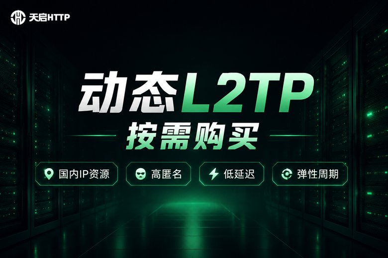 天启HTTP动态L2TP代理核心卖点