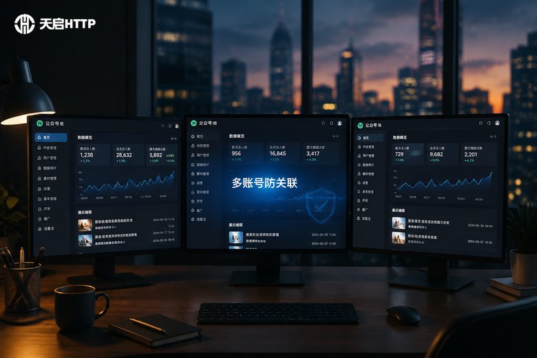 代理IP在微信公众号多账号运营中怎么用？防关联避坑指南