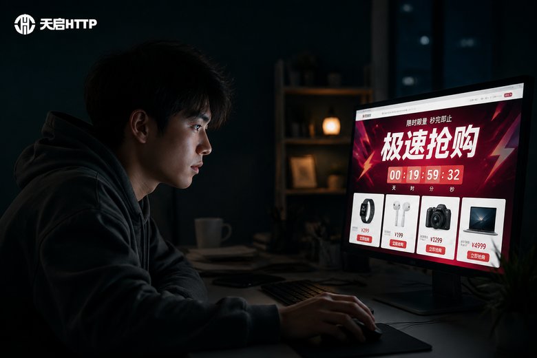 电商抢购场景中用户使用短效动态代理抢购商品