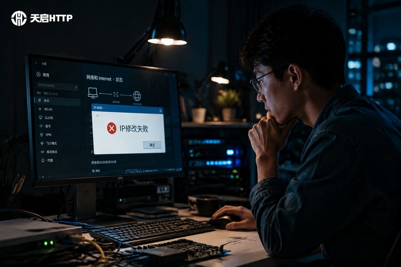 电脑ip改不了怎么回事？ip修改失败的常见原因排查
