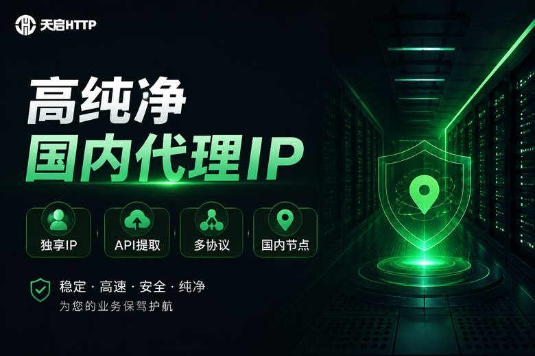 天启HTTP高纯净国内代理IP服务品牌图