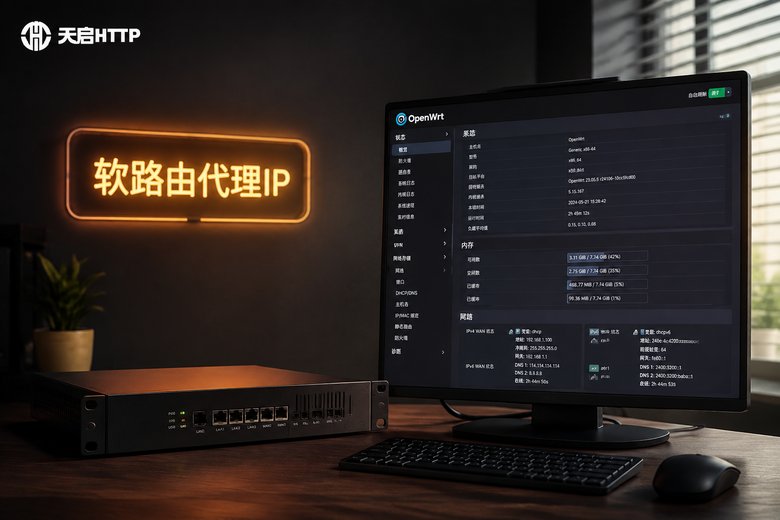 软路由设备与代理IP配置场景