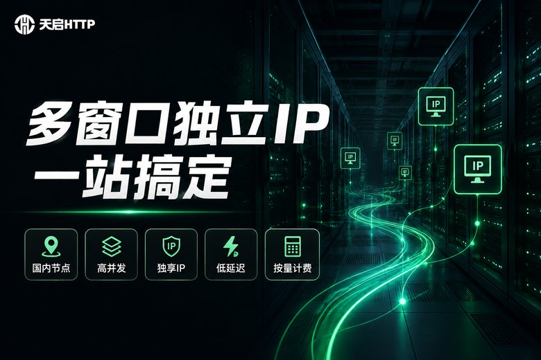 天启HTTP多窗口独立IP解决方案品牌图