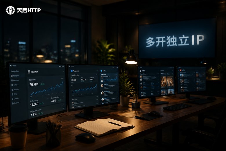 小红书多开怎么实现独立IP？账号矩阵网络方案