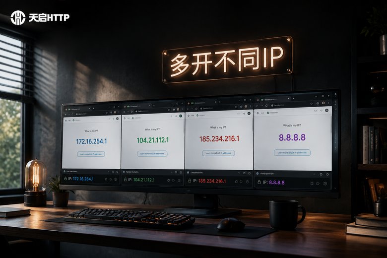 电脑多开怎么实现ip不同？多开器与代理ip方案对比