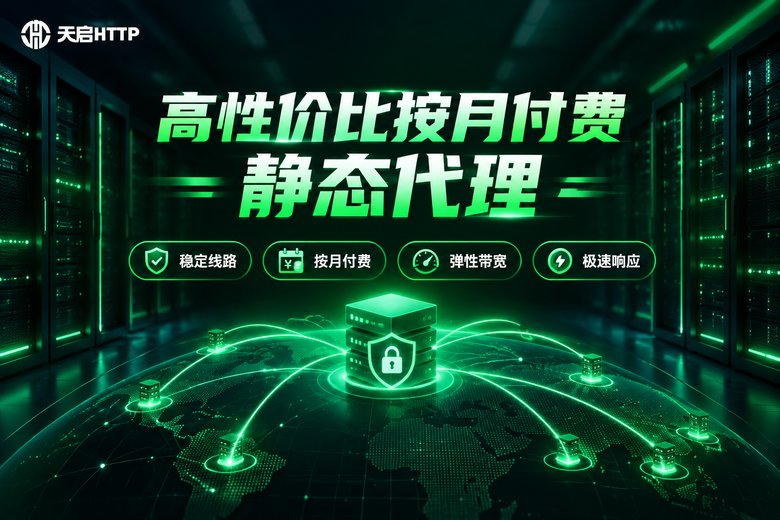 天启HTTP高性价比静态代理品牌图