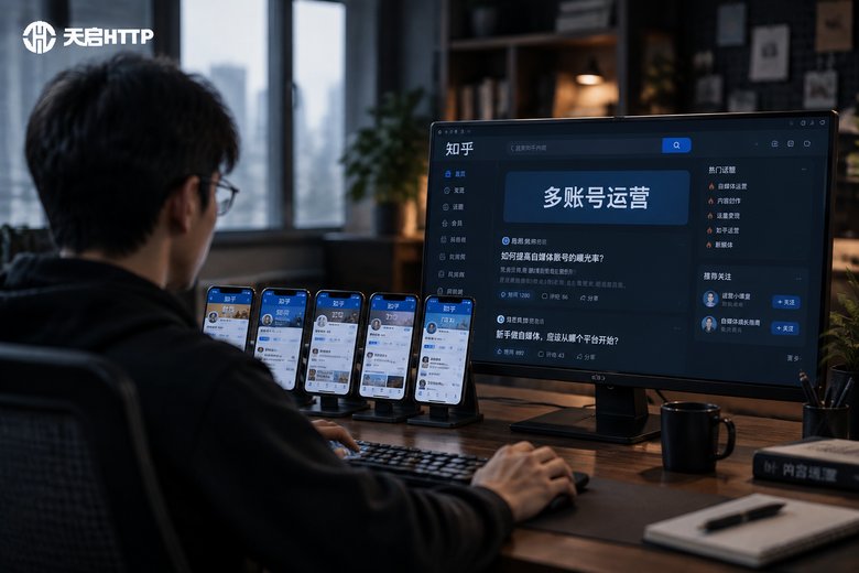 知乎多账号运营场景