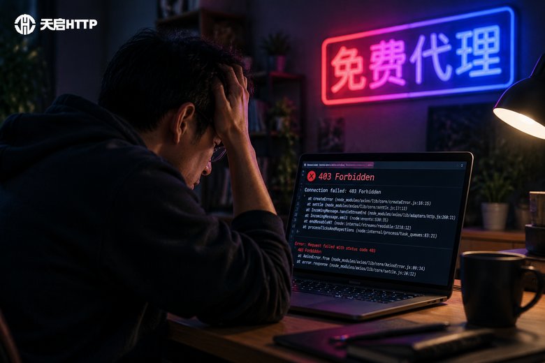 详细阅读:免费爬虫代理ip能用吗?免费代理的坑与替代方案 免费爬虫代理ip能用吗?免费代理的坑与替代方案