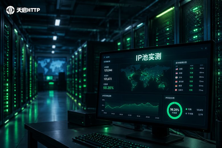 天启ip池容量有多大？天启代理短效ip质量实测报告