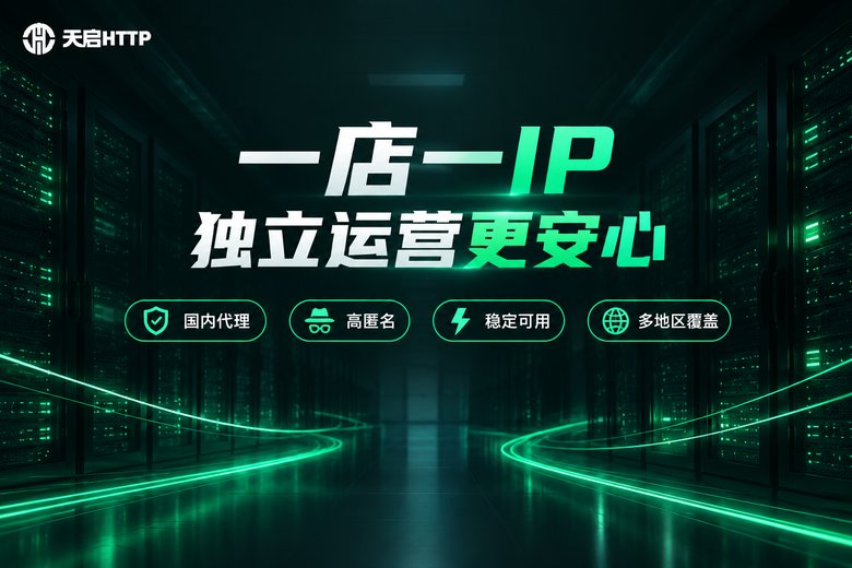 天启HTTP品牌图:一店一IP独立运营更安心