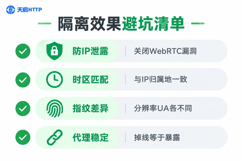 多开环境网络隔离避坑清单