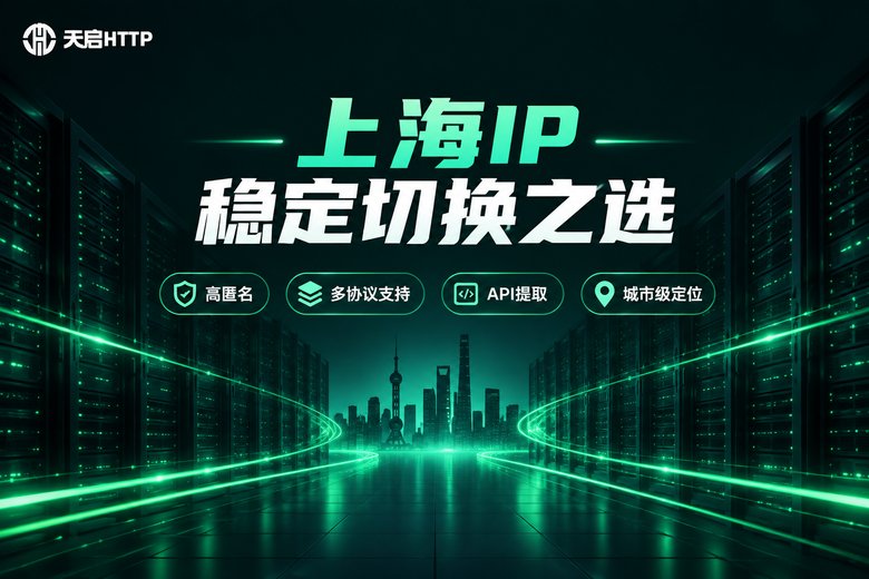 天启HTTP品牌信息图:上海IP稳定切换之选
