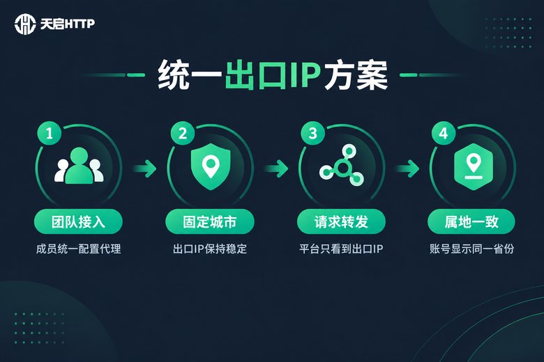 统一出口IP方案流程图