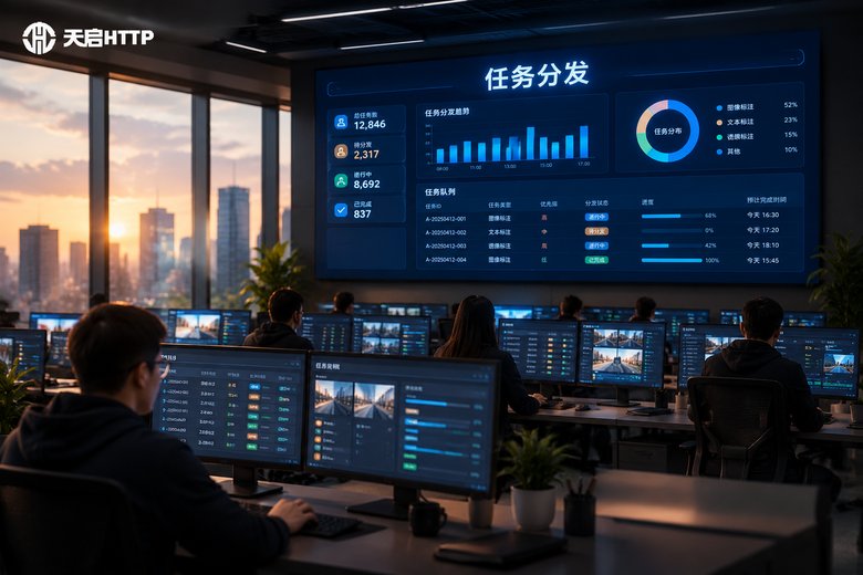 数据标注任务分发用什么网络？多节点代理IP的调度方案
