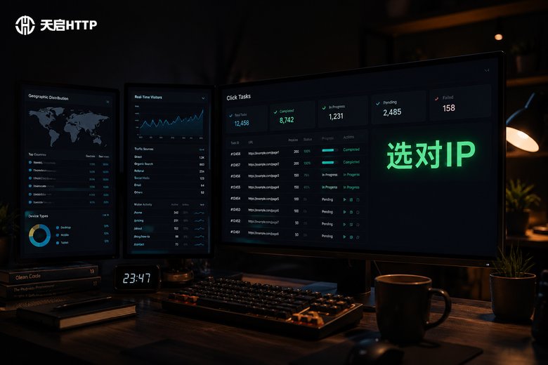 不同ip地址 点击网站的软件别乱选！3分钟学会挑选的实战口诀