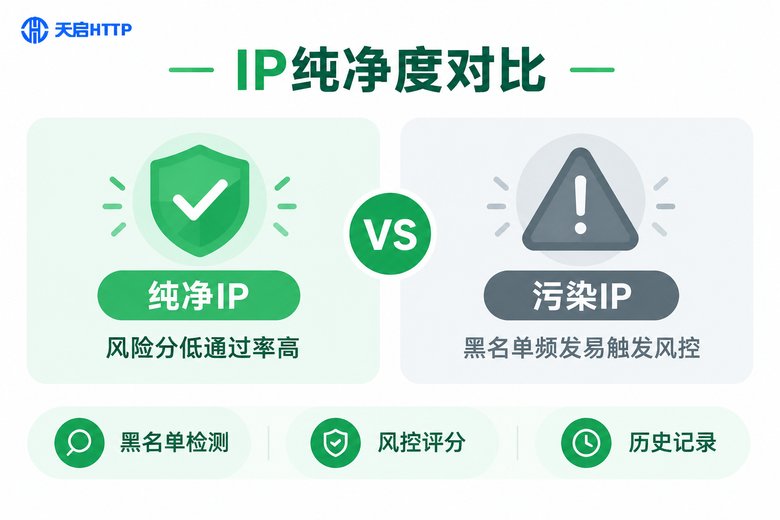 IP纯净度对比:纯净IP与污染IP