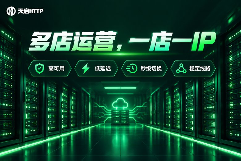 天启HTTP品牌图:多店运营一店一IP