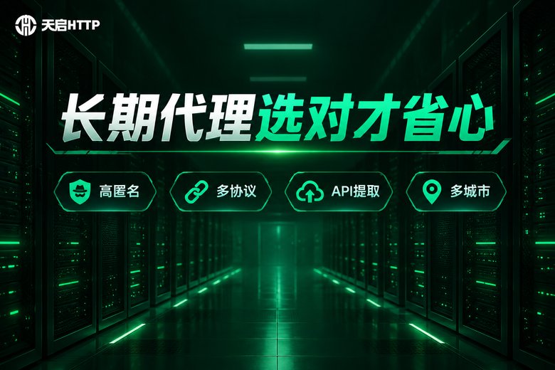 天启HTTP长期代理IP服务品牌图