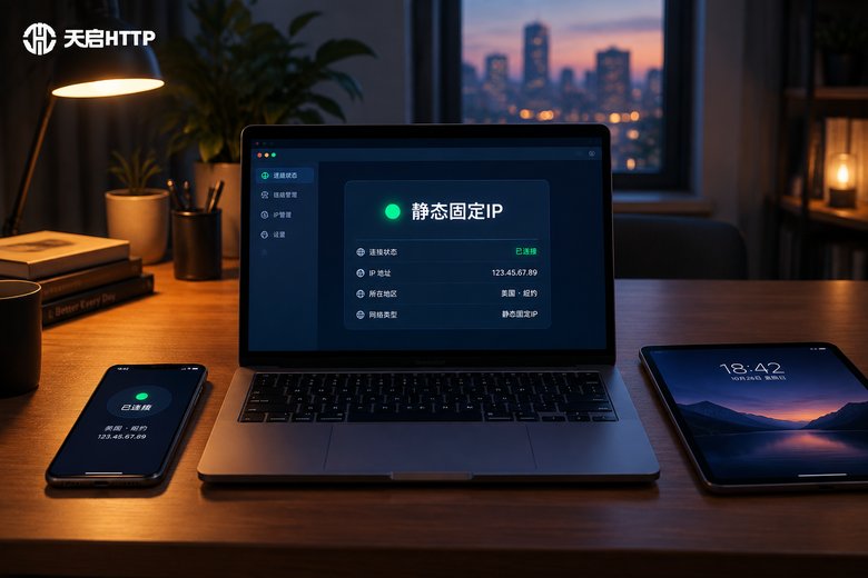 静态固定IP一键搞定！多设备同步设置与生效验证的全过程演示