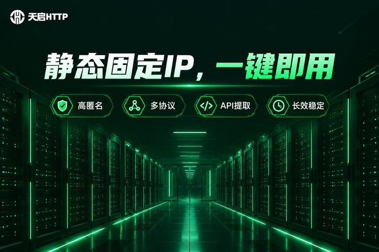 天启HTTP静态固定IP服务品牌图