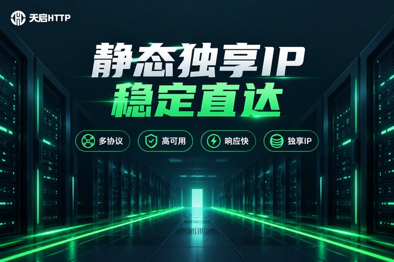 天启HTTP静态独享IP服务品牌图