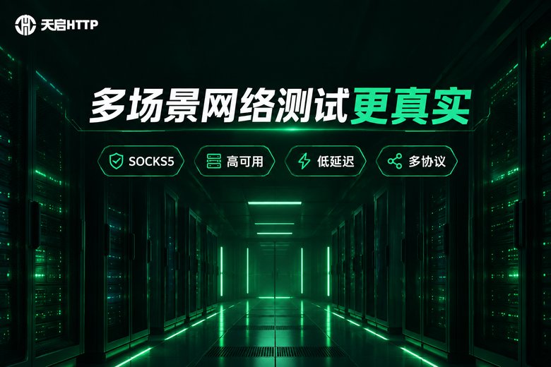 天启HTTP多场景网络测试服务信息图