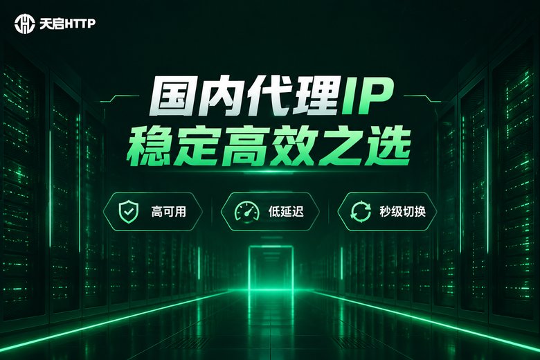 天启HTTP国内代理IP服务品牌信息图