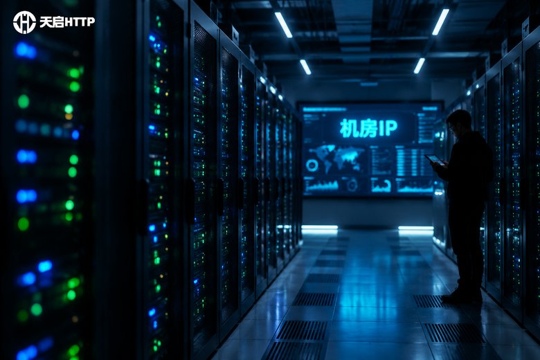机房IP主题的数据中心机房实景图