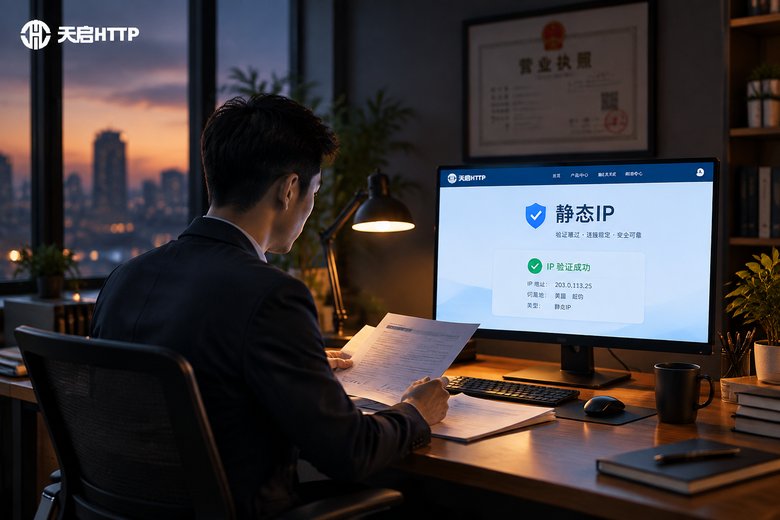 办公场景中核验静态IP服务商资质