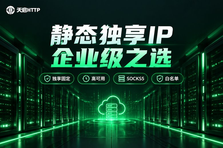 天启HTTP静态独享IP企业级服务