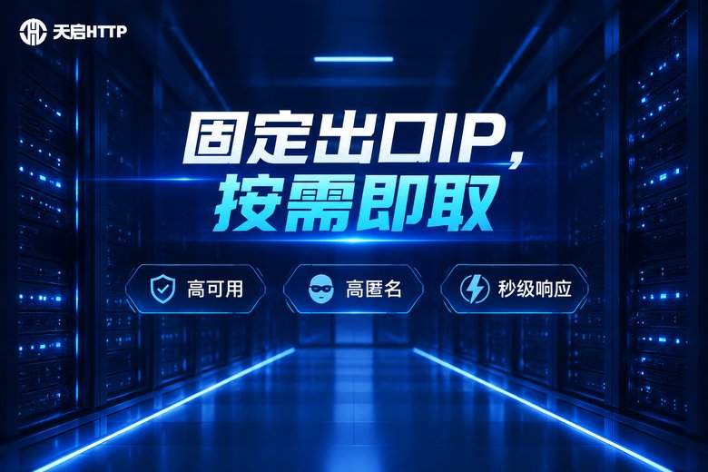 天启HTTP静态代理IP服务品牌信息图
