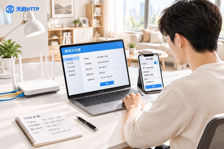 静态ip宽带多少钱一年使用攻略：手机/电脑双端通用设置步骤
