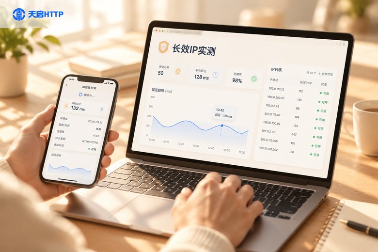 阳光下实测共享长效代理IP延迟与存活率