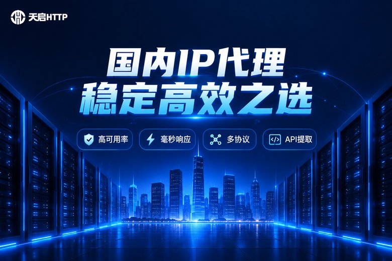 天启HTTP国内IP代理品牌信息图