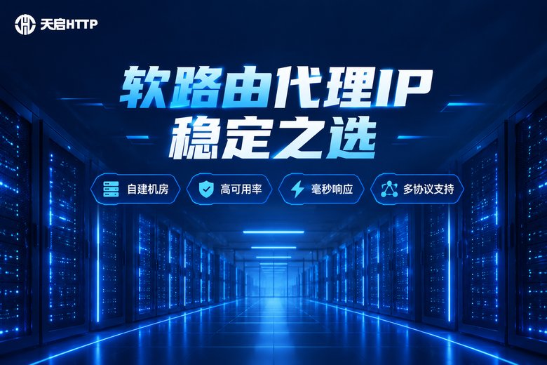 天启HTTP品牌图:软路由代理IP稳定之选