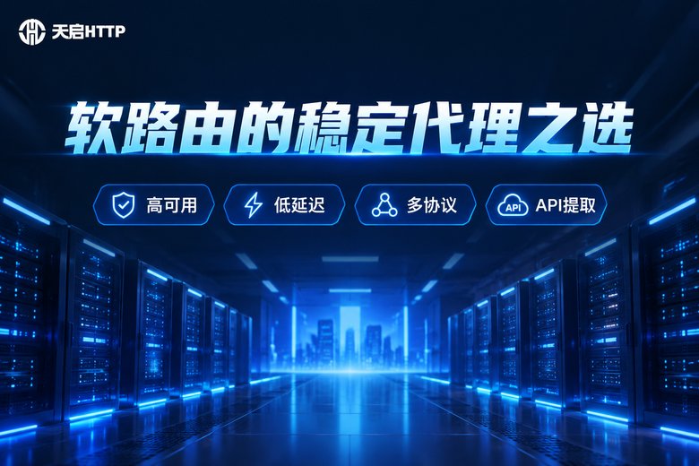 天启HTTP品牌图:软路由的稳定代理之选