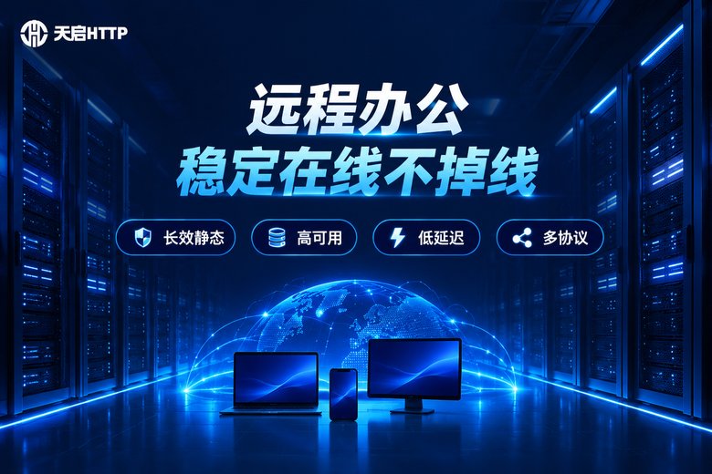 天启HTTP品牌图:远程办公稳定在线