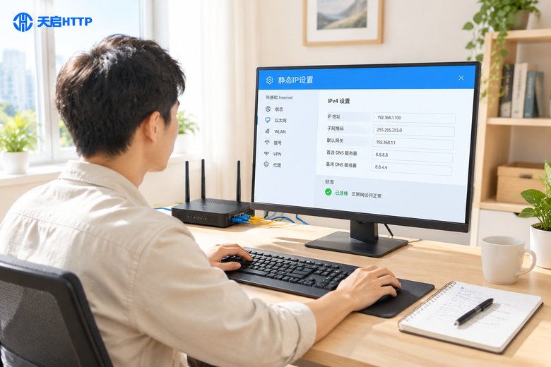 Win11修改静态IP后排查网络故障的办公场景