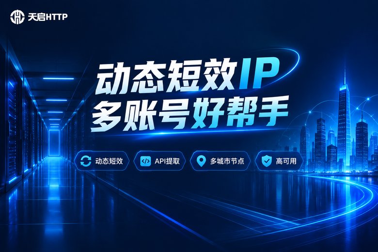 天启HTTP动态代理IP品牌信息图