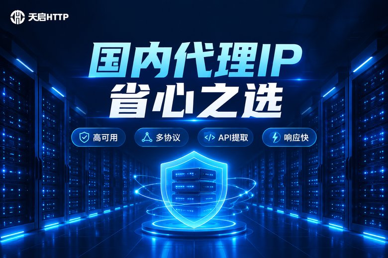 天启HTTP品牌信息图:国内代理IP省心之选