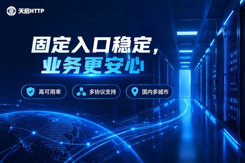 天启HTTP品牌信息图:稳定IP服务