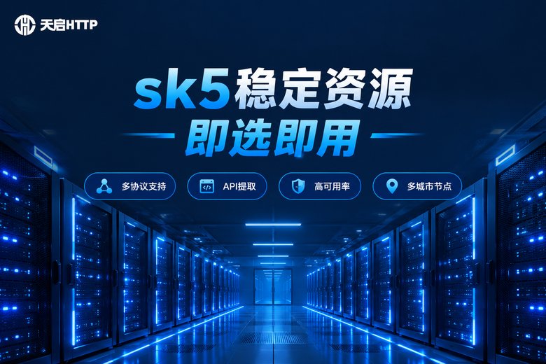 天启HTTP品牌图:稳定sk5代理资源即选即用