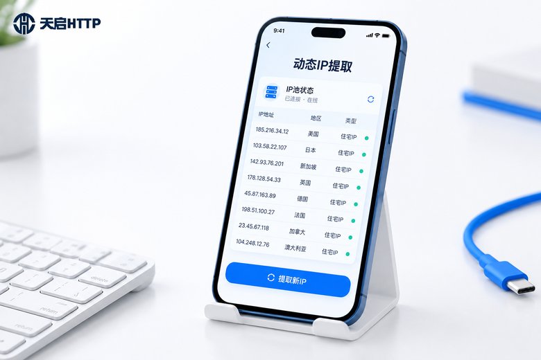 动态IP代理API提取怎么接入开发！教程与代码示例