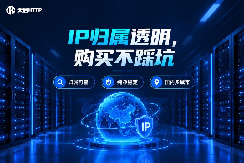 天启HTTP品牌理念科技信息图