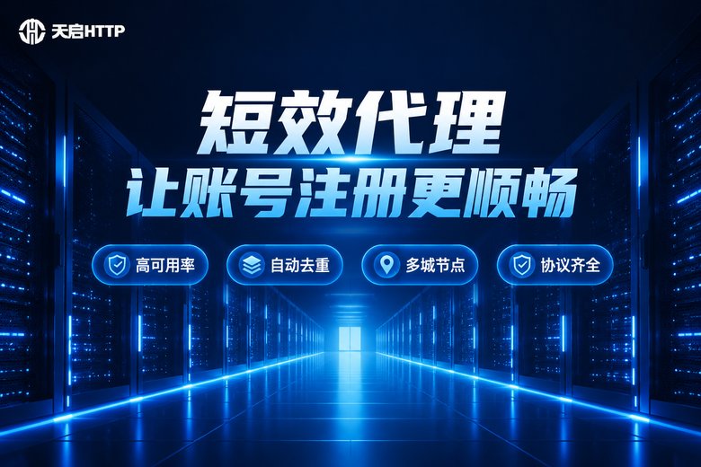 天启HTTP短效代理品牌信息图