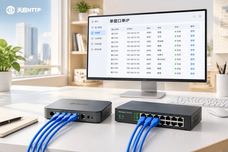 软路由实现单窗口单IP的硬件工作台场景